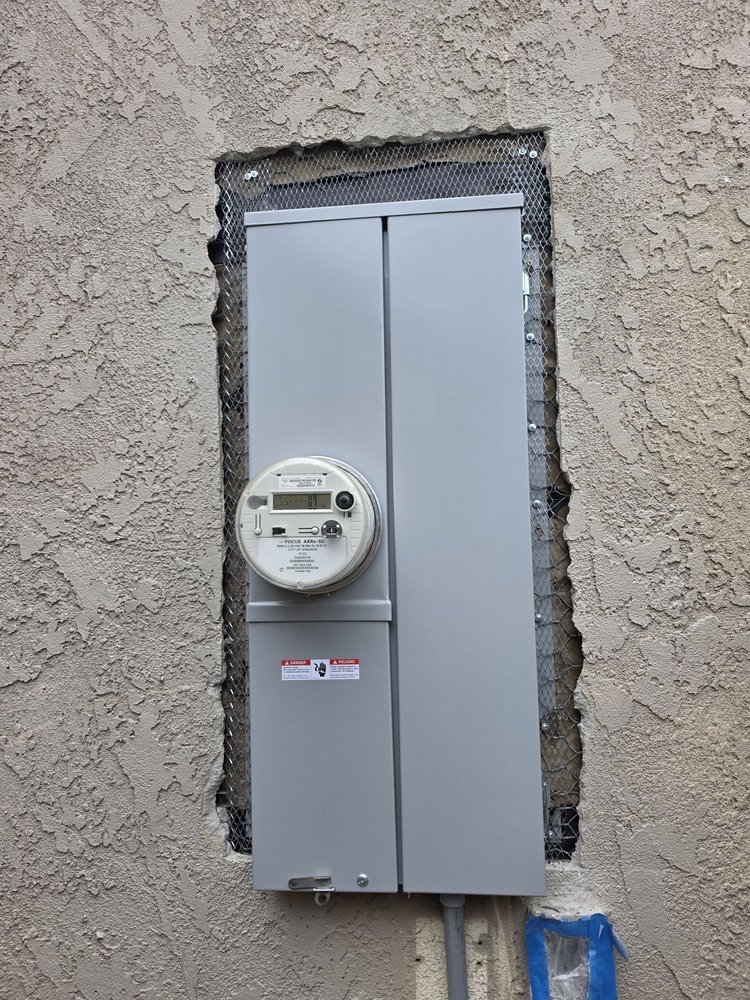 New panel installation before stucco work