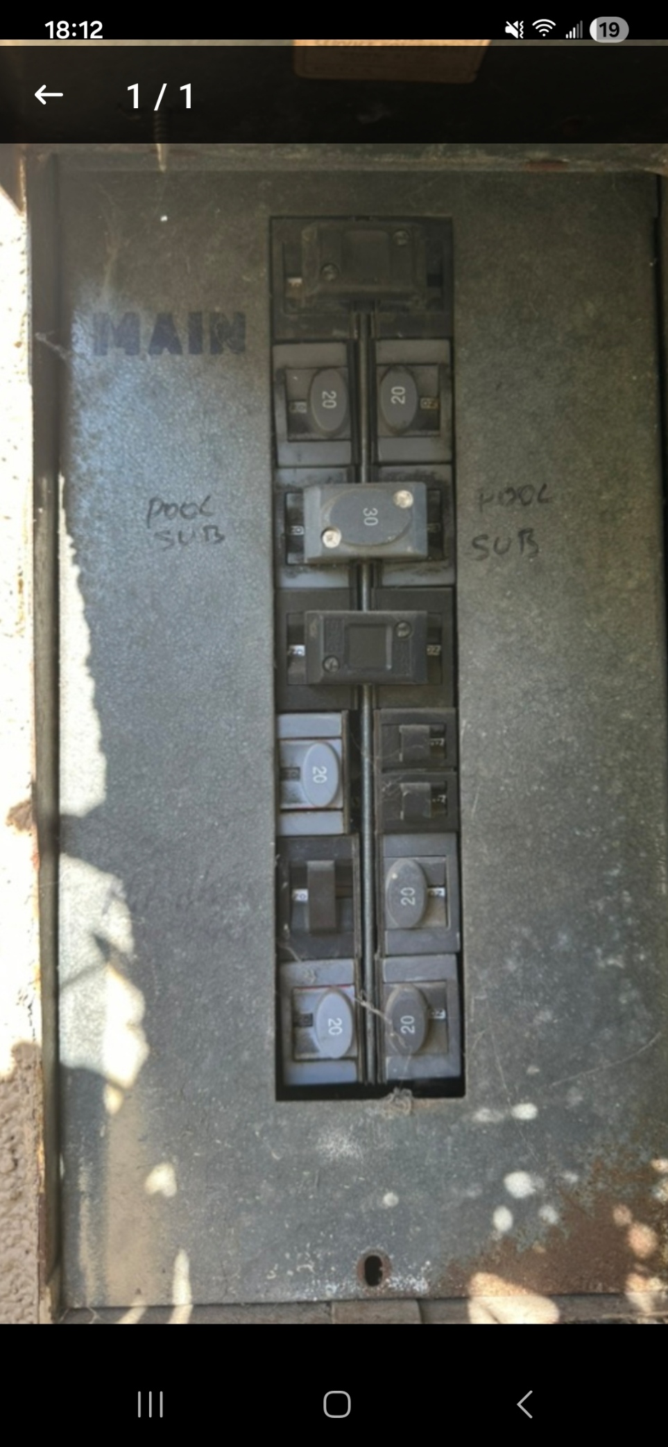 Hazardous Pushmatic Main Panel